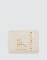 Golden Body Serum Sample bottle / packaging