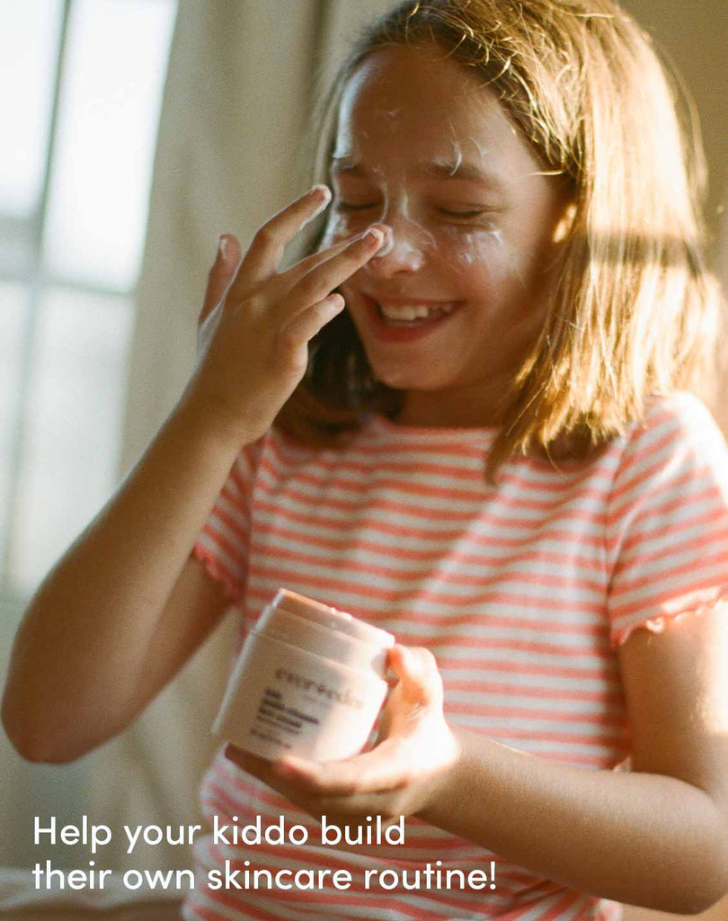 Evereden Kids Face Cream, 1.7 oz. & Kids Face Wash, 3.4 fl oz. | Melon  Juice Scent | 2 Item Bundle Set | Clean and Kids Skincare