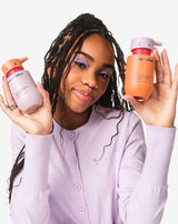 Model with Shampoo and Conditioner.