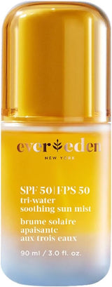 Tri-Water Soothing Sun Mist SPF 50 bottle / packaging