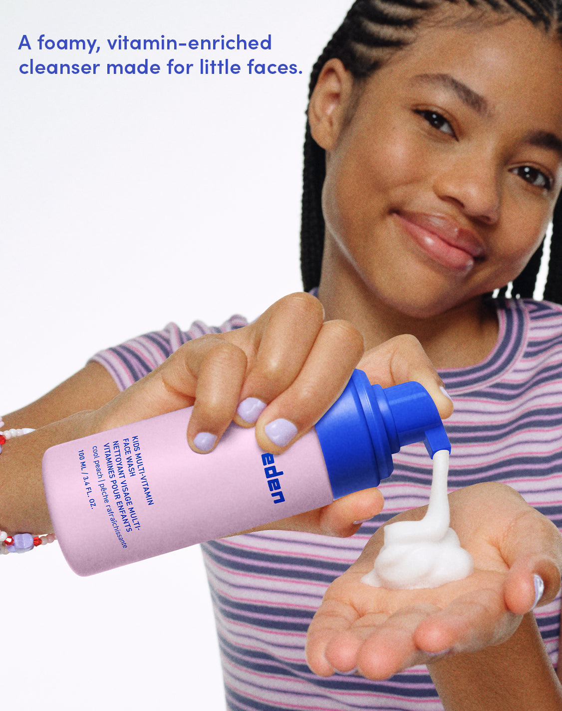 A foamy, vitamin-enriched cleanser made for little faces