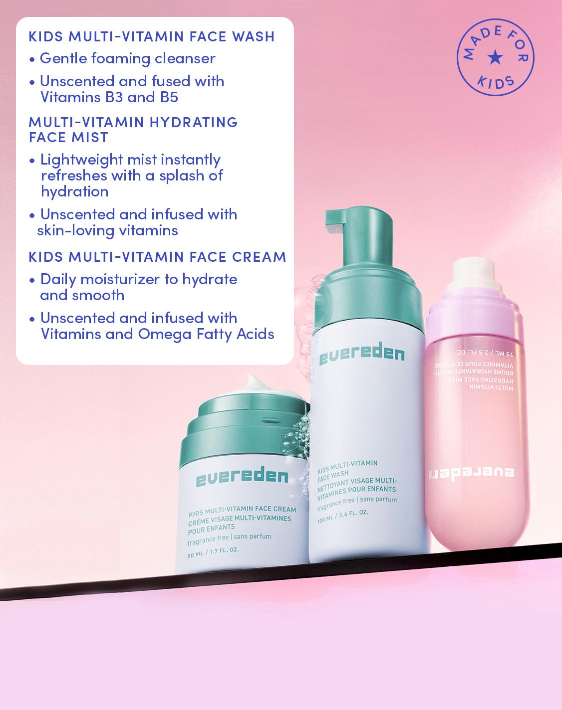 Kids Happy Face Trio Fragrance Free