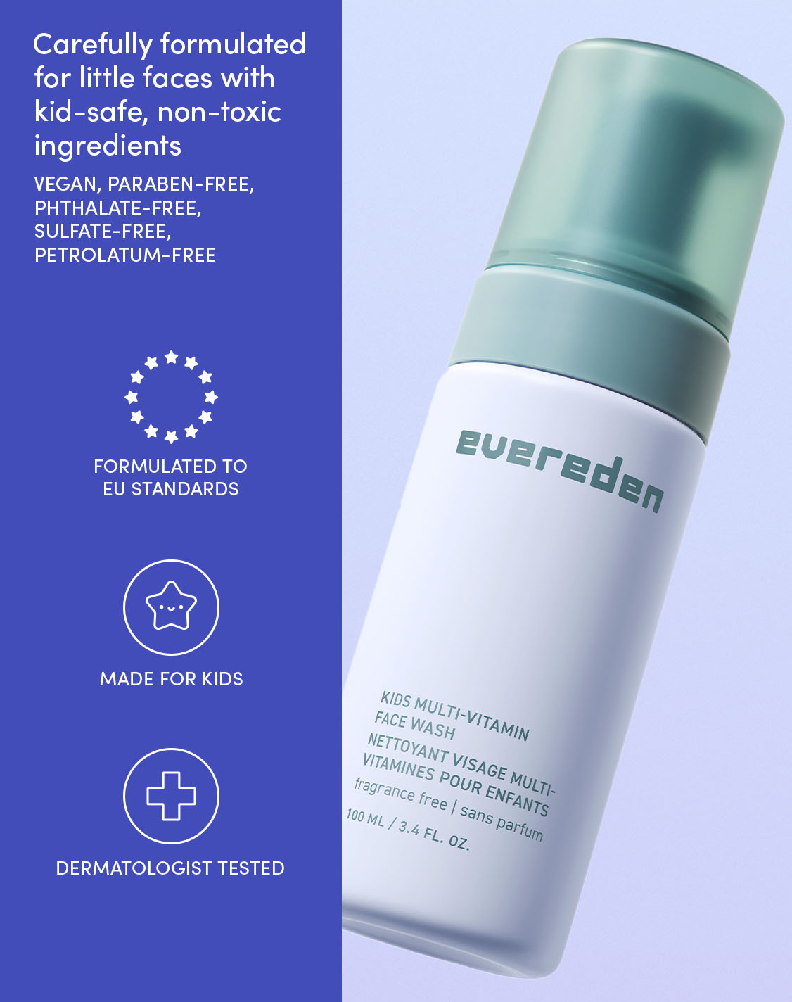 Kids Multi-Vitamin Face Wash Fragrance Free