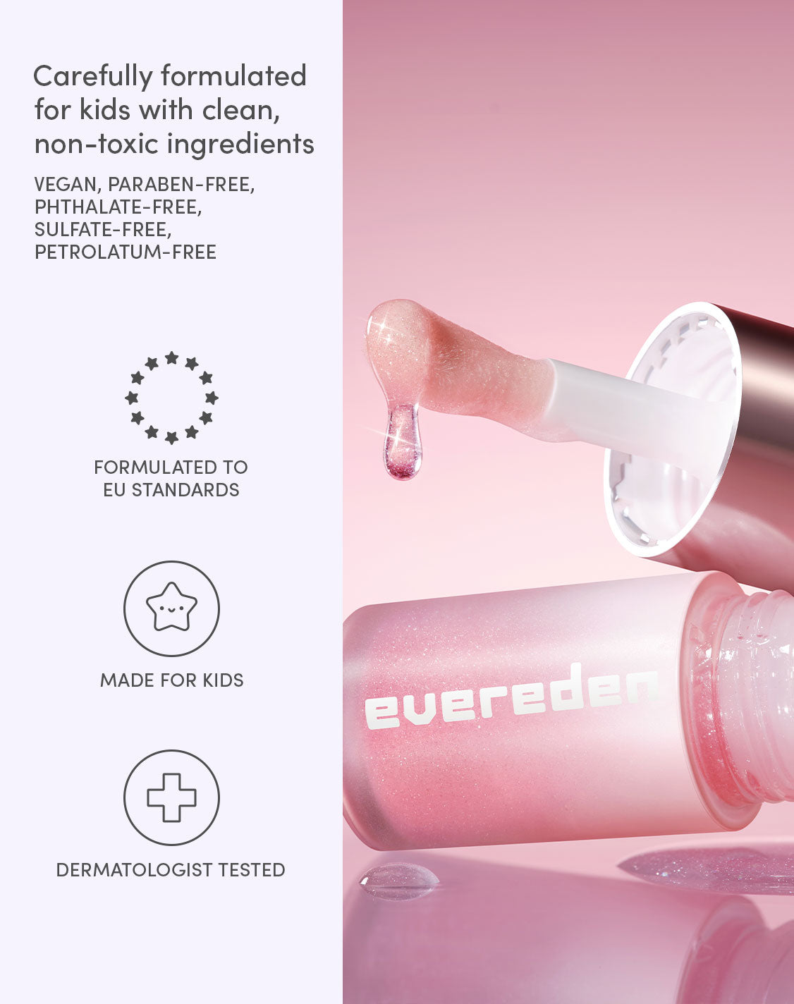 Kids Tinted Lip Oil - Pink Stardust