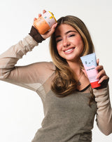 Model with SPF20 + face wash
