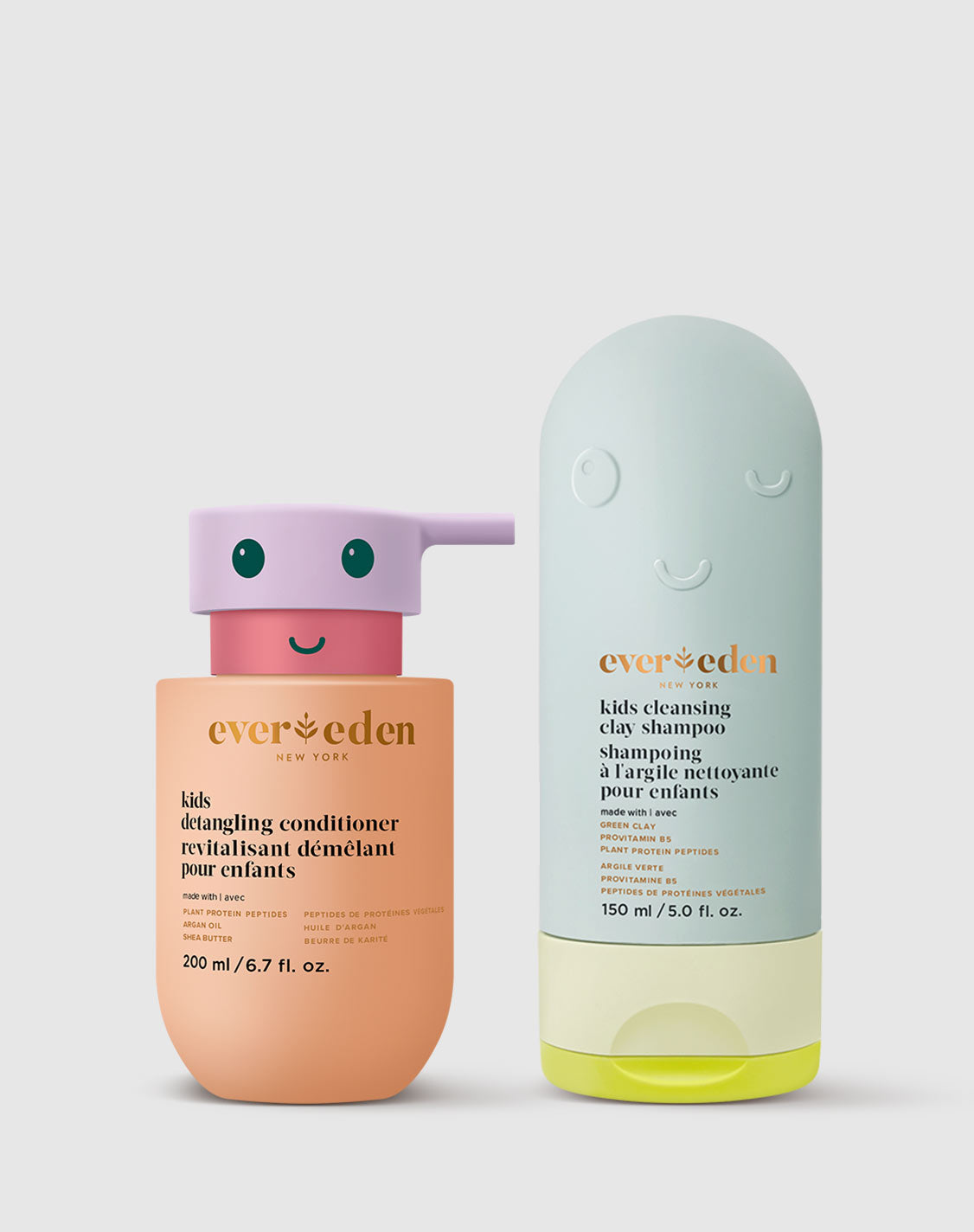 Evereden Kids Shampoo and Conditioner 2 in 1 Melon Juice, 10.1 fl oz. Plant Based and Natural Kids Skin Care Non-Toxic and Organic Ingredients