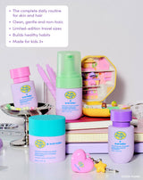 The complete daily routine for skin and hair
Clean and gentle
Limited-edition travel sizes
Builds healthy habits. Made for kids 3+

Polly Pocket™ × Evereden set displayed with a classic Polly Pocket compact playset
