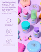 Carefully formulated for young skin and hair. Vegan, paraben-free, phthalate-free, silicone-free, sulfate-free, petrolatum-free. Formulated to EU standards. Made for kids. Dermatologist tested.